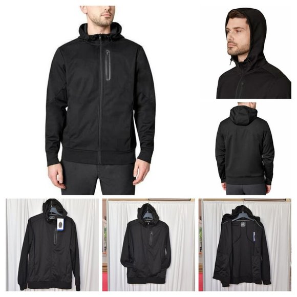 Mondetta Other - Mondetta Outdoor Project Men's active Full Zip Jacket Adjustable Hood  black